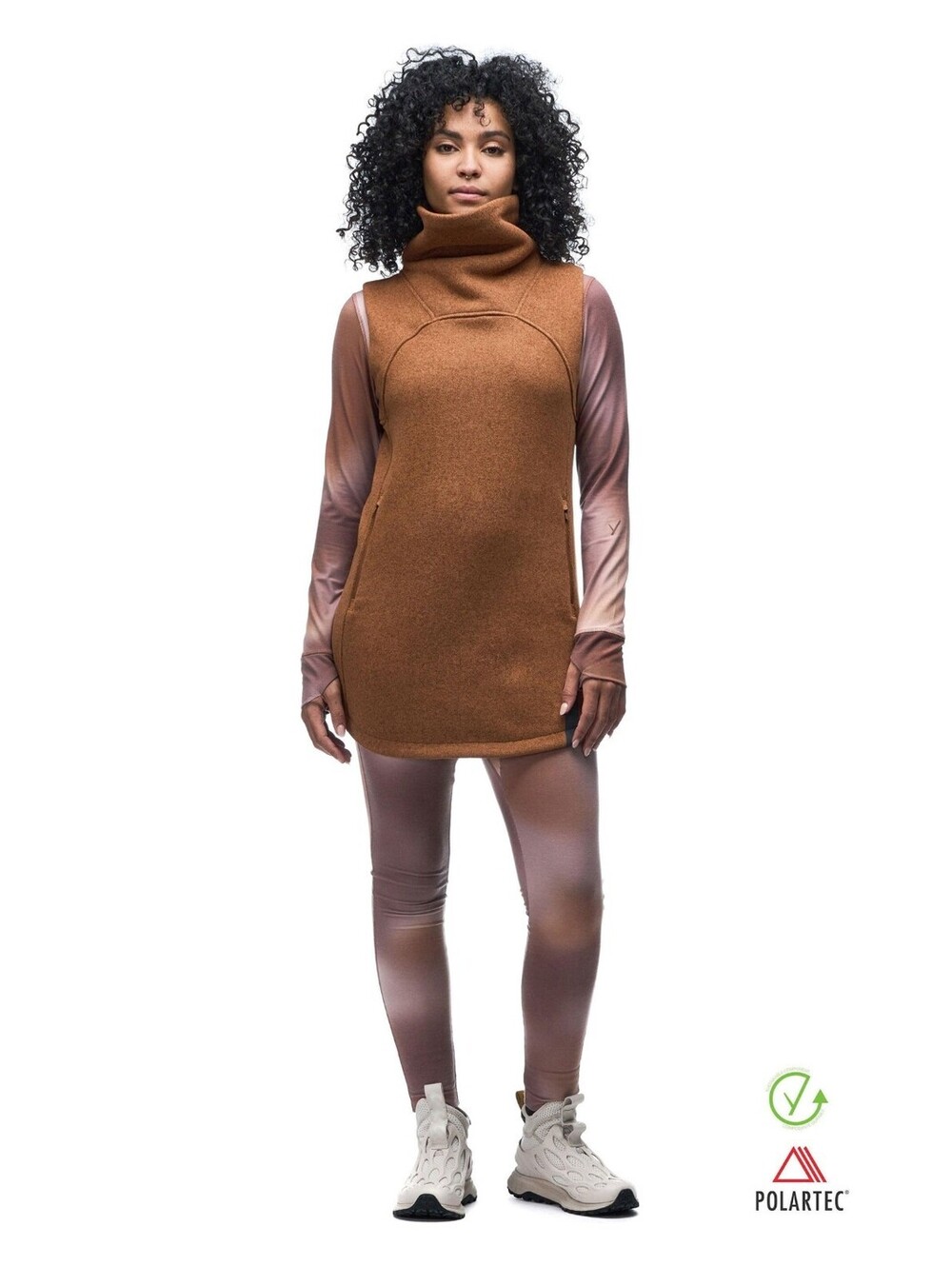 NWOT Indyeva Toga Polartec Tunic Vest Toffee L